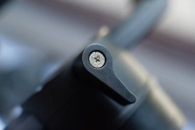 Video için aksesuarlar. Profesyonel yeni modern elektronik dengeleyici detayları. 