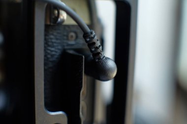 Video için aksesuarlar. Profesyonel yeni modern elektronik dengeleyici detayları. 