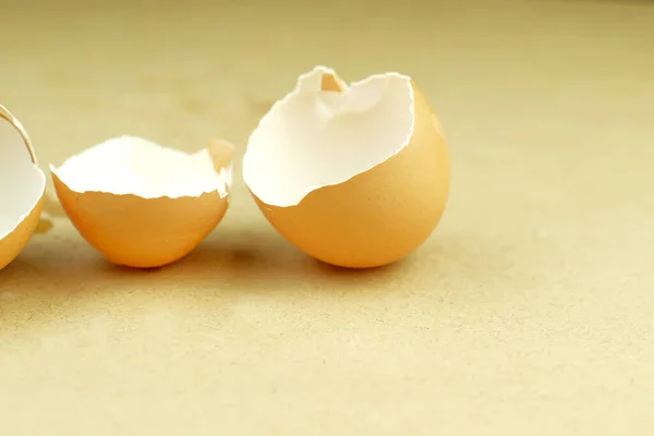 Cáscara Huevo Huevos Una Mesa Madera Sesión Estudio —  Fotos de Stock