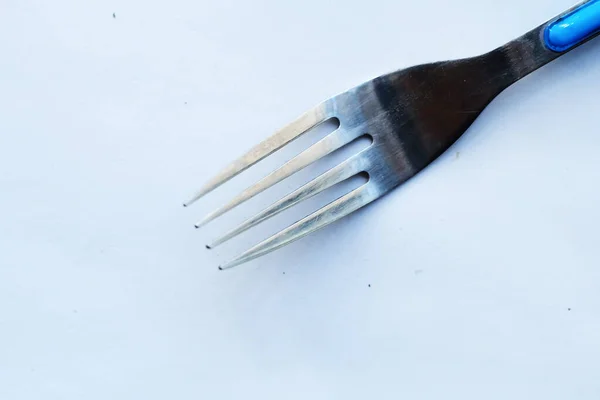 Silver Fork View White Background — Stock Photo, Image