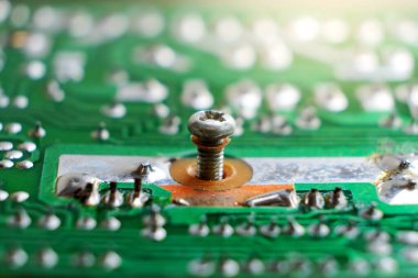 Elektronik devre kartı arkaplanını kapat