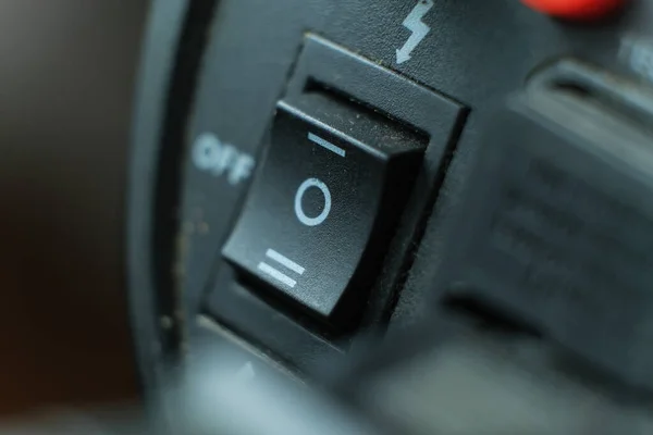 Close View Electronic Light Panel Buttons Macro Photography — Stock Photo, Image