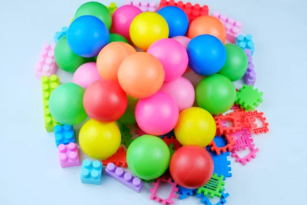 Plastic Balls Building Blocks Children Toys — ストック写真