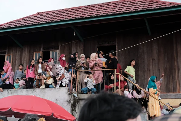 2022年5月6日 印度尼西亚兰榜 Sekura 派对的传统 是一种用木头或布料做的面部覆盖物 装饰脸部 Sekura是一种源自西洋的面具艺术 — 图库照片