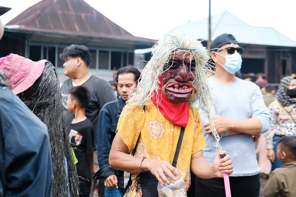 Lampung Indonésie Května 2022 Tradice Sekury Potah Povrchu Dřeva Nebo — Stock fotografie