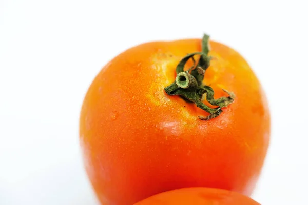 Fresh Tomatoes Isolated White Background Retouched — Stockfoto