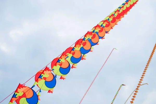 Festival Cometas Tradicionales Competición Cometas Creativas Atracción Turística Cometas Voladoras —  Fotos de Stock