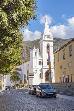 Los Silos, Tenerife 'deki Lady of Light Kilisesi, Kanarya Adaları, İspanya.