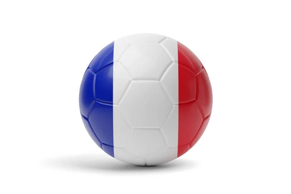Pelota Fútbol Con Los Colores Bandera Francia Ilustración — Foto de Stock