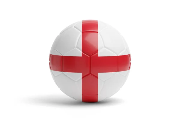 Fußball Mit Den Farben Der England Flagge Illustration — Stockfoto