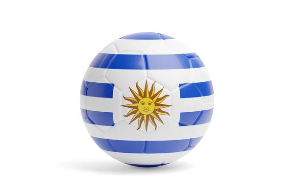 Soccer Ball Colors Uruguay Flag Illustration — стоковое фото