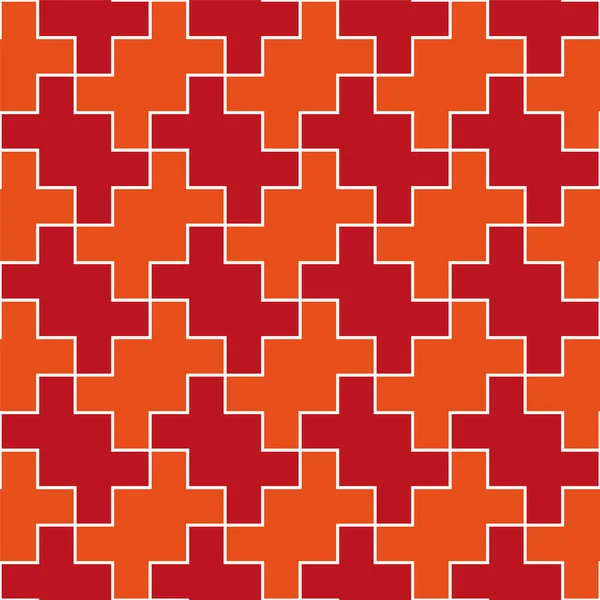 Tile Seamless Pattern Mosaic Abstract Shapes Vector Illustration — Stockový vektor