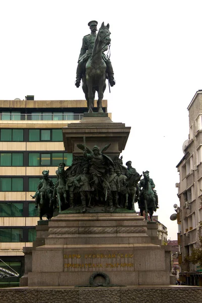 Monumento Zar Libertador Sofía Bulgaria — Foto de Stock
