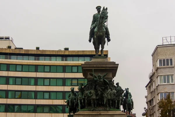 Monumento Zar Libertador Sofia Bulgária — Fotografia de Stock