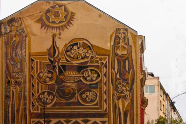 Sofya 'da duvar resimleri, Bulgaristan' ın başkenti.