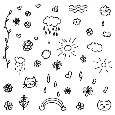 soyut siyah karalama işaretleri 