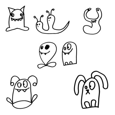 soyut siyah karalama işaretleri 