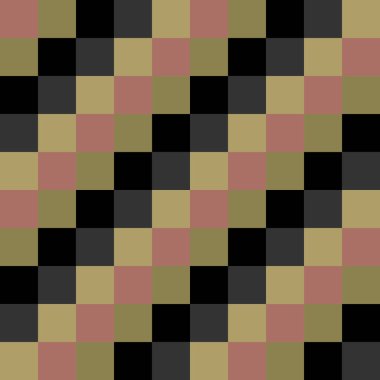 Basit illüstrasyon renkli koyu kareler 