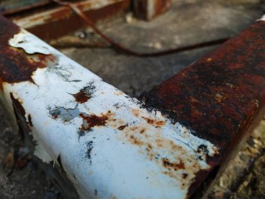 Area of rust. Rusty iron. Rust corrosion.
