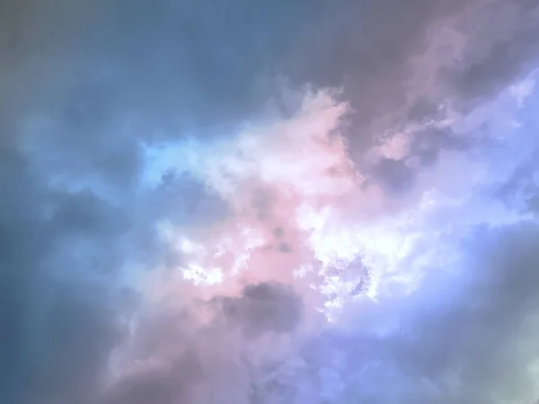 Sky Clouds Background Pastel Pattern Texture Artificial Image Background Work — стоковое фото