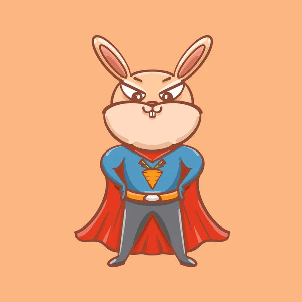 Ручной Рисунок Рисунок Супермен Иллюстрации Дизайн Год Кролика — стоковый вектор