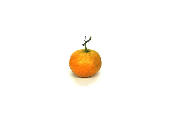 Frutos Laranja Frescos Isolados Contra Fundo Branco — Fotografia de Stock