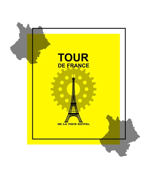 Cartel Tour France — Vector de stock