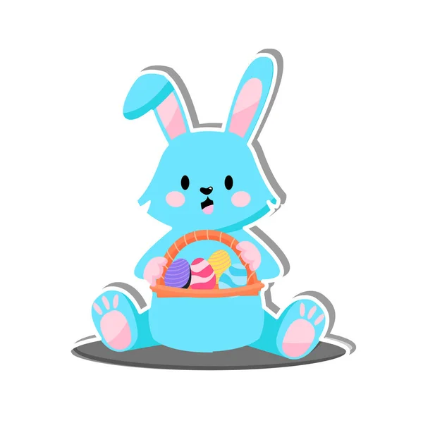 Easter Bunny Ornament Design Template — Stock Vector