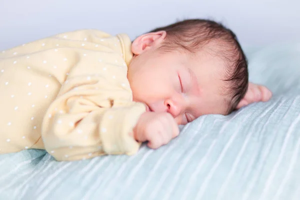 一个正在睡觉的新生儿的画像 高质量的照片 — 图库照片