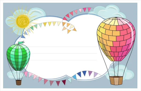 İki parlak renkli balon