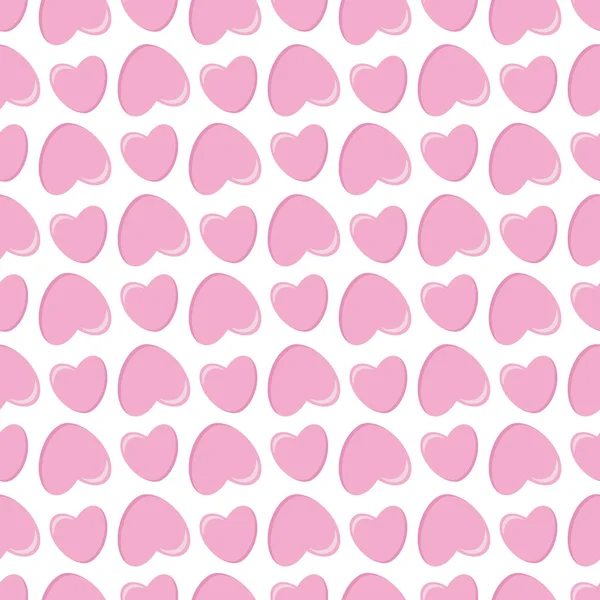 Seamless pattern with pink hearts valentine s day.