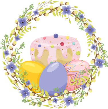 Gerçek Paskalya yumurtaları ve Paskalya pastasıyla geçmiş Paskalyanız kutlu olsun. Renk Çok Peri