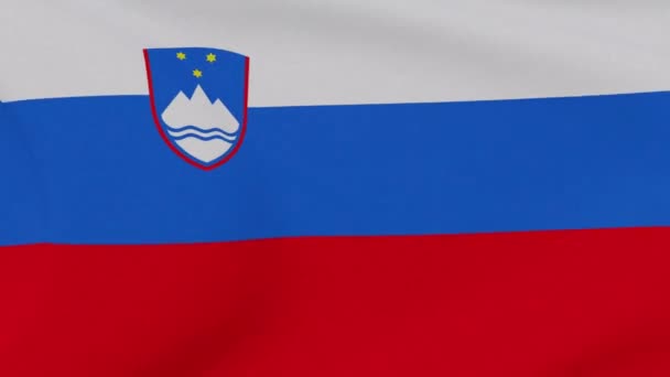 Slovenya vatanseverliğinin işareti Ulusal özgürlük, kusursuz döngü — Stok video