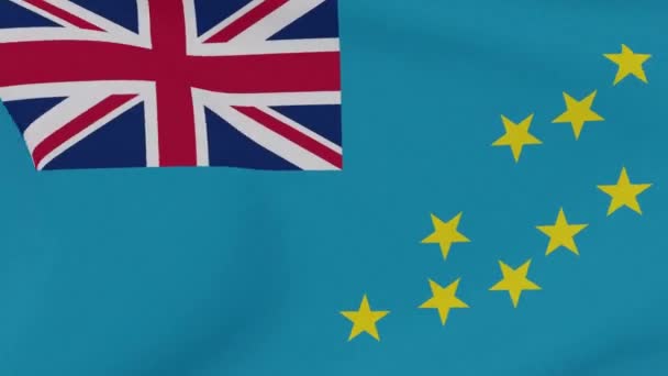 Flag Tuvalu patriotisme national frihed, problemfri sløjfe – Stock-video