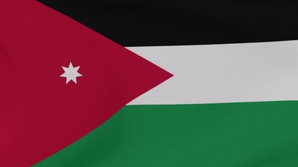 Flagge Jordanien Patriotismus nationale Freiheit, nahtlose Schleife — Stockvideo