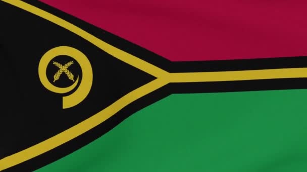Bandiera Vanuatu patriottismo libertà nazionale, anello senza cuciture — Video Stock