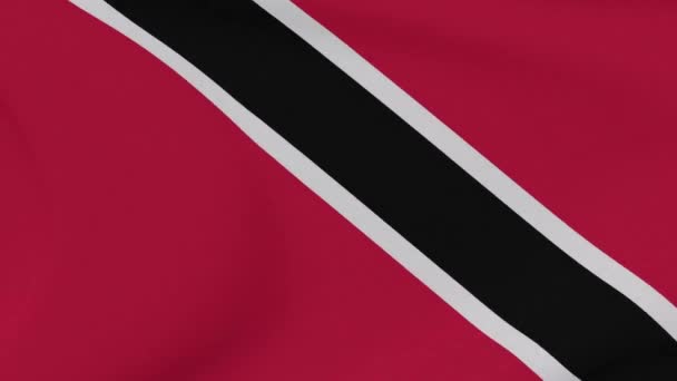 Flaga Trynidad i Tobago patriotyzm wolność narodowa, płynna pętla — Wideo stockowe