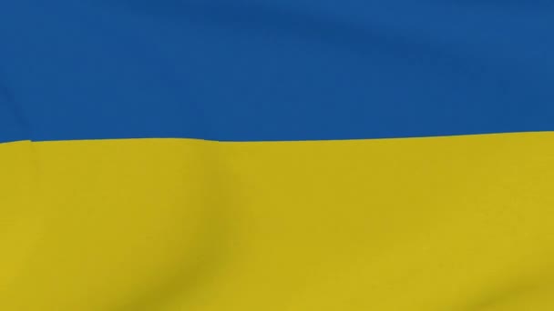 Flagga Ukraina patriotism nationell frihet, sömlös loop — Stockvideo