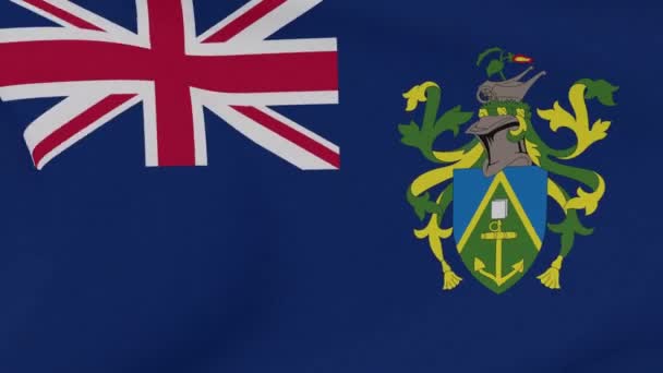 Bandera Islas Pitcairn patriotismo libertad nacional, bucle sin fisuras — Vídeo de stock