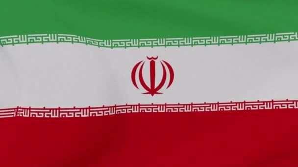 Flagge Iran Patriotismus nationale Freiheit, nahtlose Schleife — Stockvideo