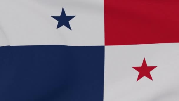 Vlag Panama patriottisme nationale vrijheid, naadloze lus — Stockvideo