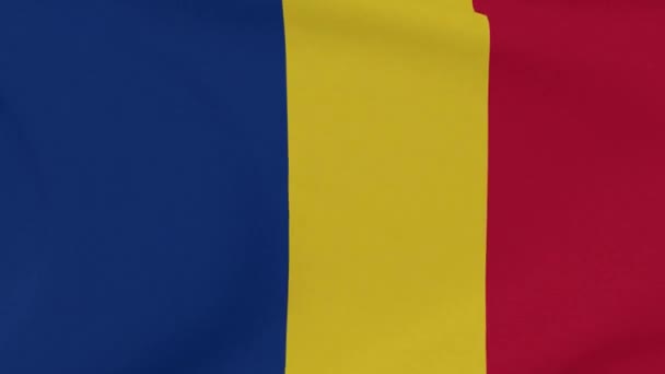 Bandiera Romania patriottismo libertà nazionale, anello senza soluzione di continuità — Video Stock