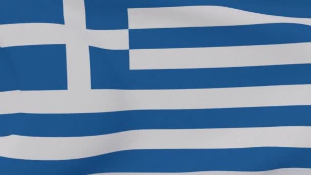 Drapeau Grèce patriotisme liberté nationale, boucle transparente — Video