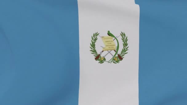 Bandiera Guatemala patriottismo libertà nazionale, anello senza soluzione di continuità — Video Stock