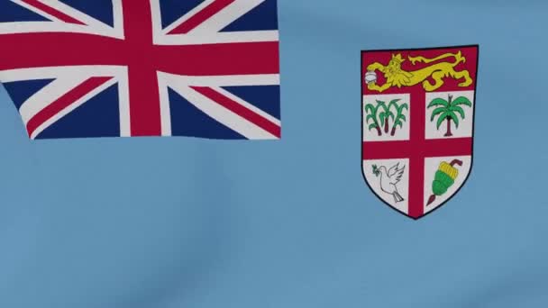 Σημαία Φίτζι πατριωτισμός εθνική ελευθερία, αδιάλειπτη βρόχο — Αρχείο Βίντεο