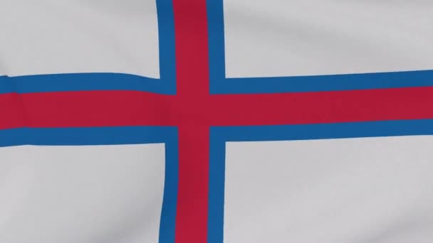 Bandera Islas Feroe patriotismo libertad nacional, bucle sin fisuras — Vídeos de Stock