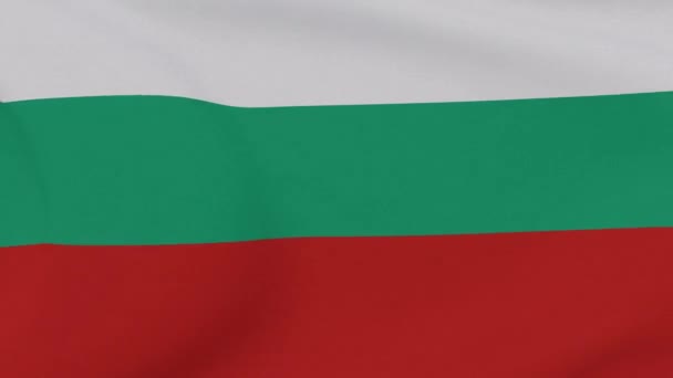ブルガリアの国旗愛国心国家の自由、シームレスなループ — ストック動画