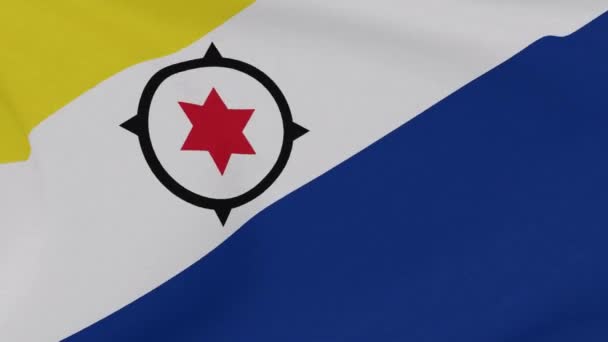 Флаг Бонэйр, Синт-Эстатиус и Саба патриотизм национальной свободы, бесшовный цикл — стоковое видео