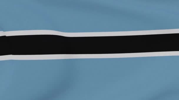 Flagga Botswana patriotism nationell frihet, sömlös loop — Stockvideo