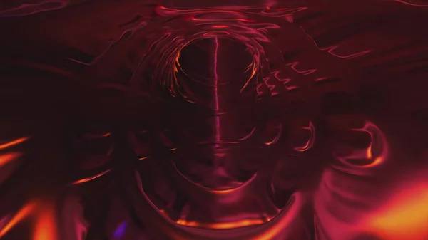 Red Golden Tunnel Tunnel Flight Sci Pharynx Intestines Veins Alien — стоковое фото